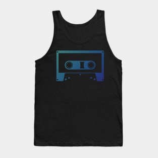 Blue Cassette tape Tank Top